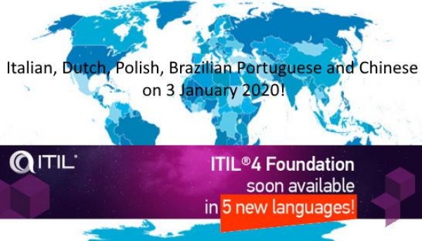 ITIL 4 Foundation soon available in 5 new languages!